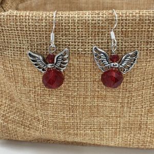 💜 Red Angel Earrings